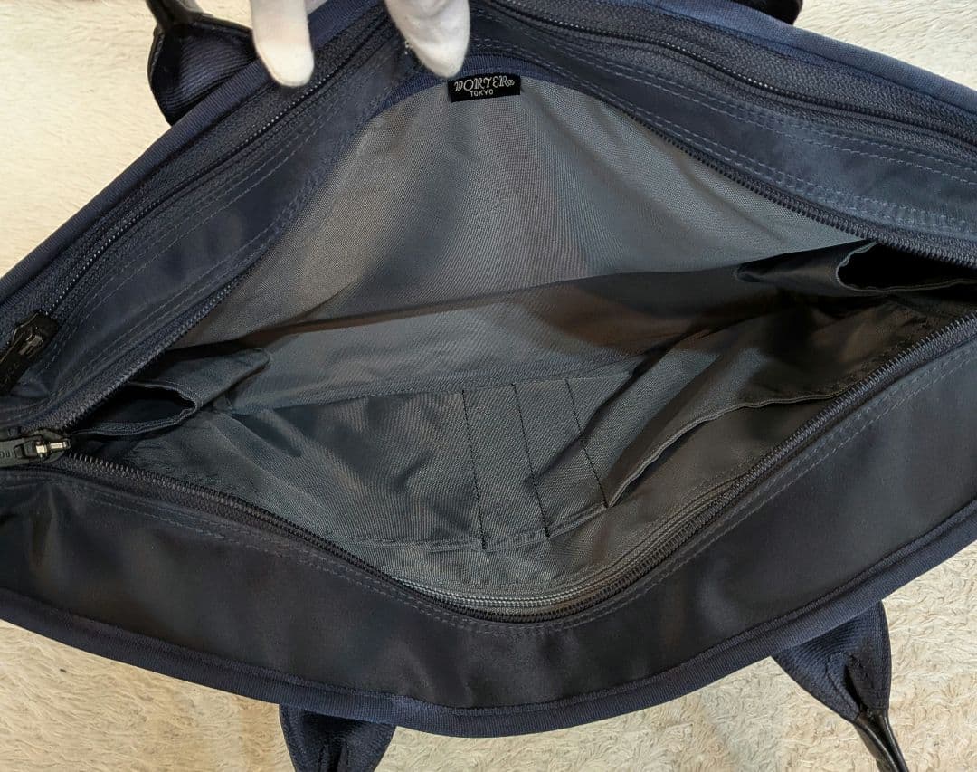 美品　PORTER　TIME（タイム） トートバッグ　ナイロン　レザー持ち手