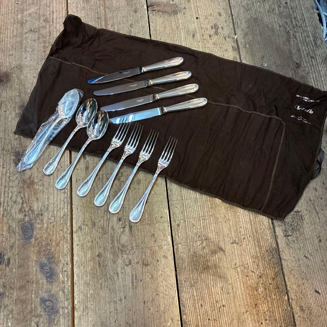 Christofle カトラリーセット　パール　テーブルシルバー