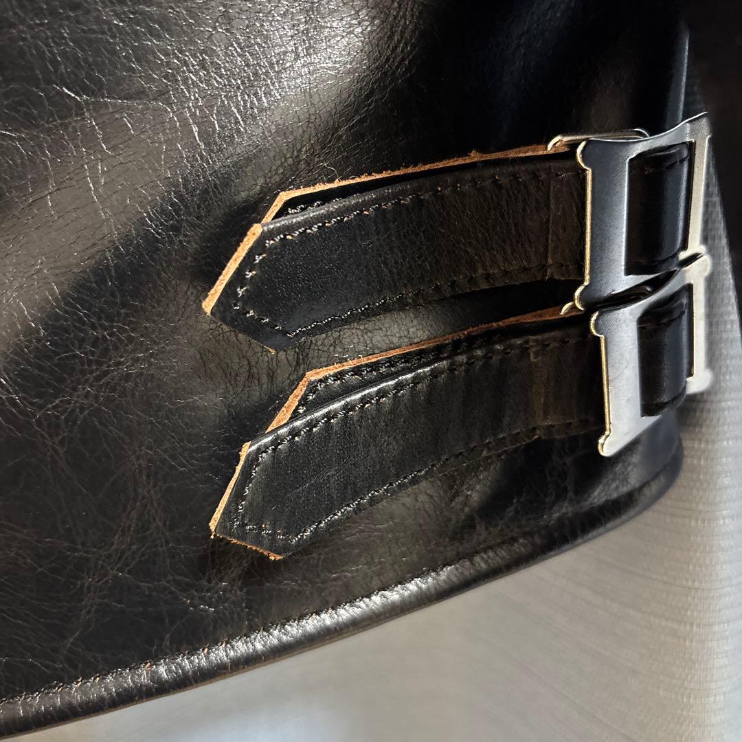 STARKEHAUT ライダース ベジタン 馬革 茶芯 ライトニング 新品