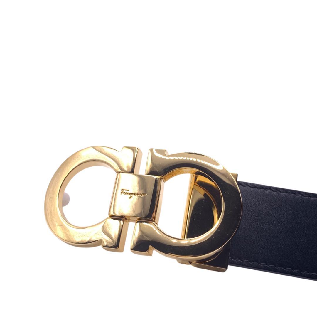 美品Ferragamo フェラガモ　ベルト リバーシブル　調整可 最大120cm