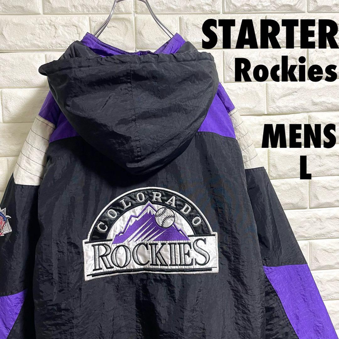 90s スターター　コロラド　ロッキーズ　中綿ナイロンプルオーバー　　Lサイズ