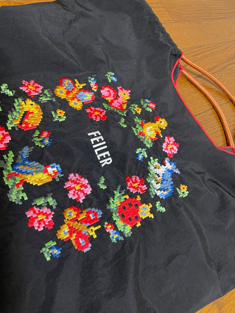 【正規品】FEILER × Ball&Chain エコバッグ 黒Lサイズ