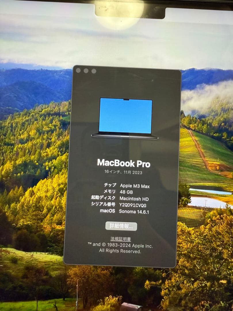 Apple M3 Max MacBook Pro 16インチ