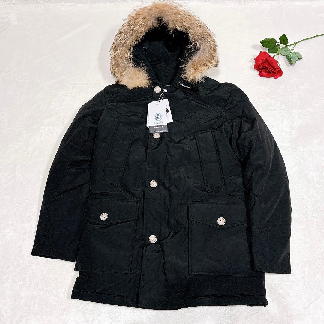 新品タグ付✨　ウールリッチ　ダウンジャケット　ファー　ブラック　L 現行モデル