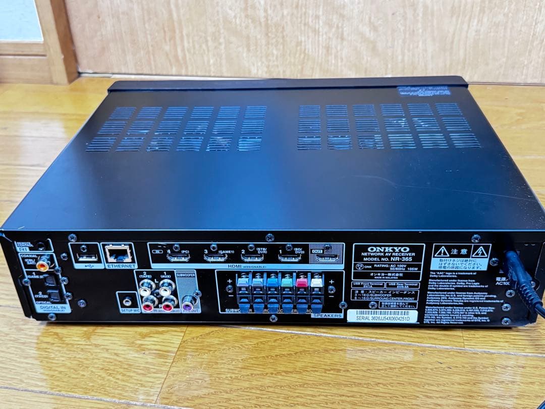 ONKYO ネットワークAVレシーバー NR-365