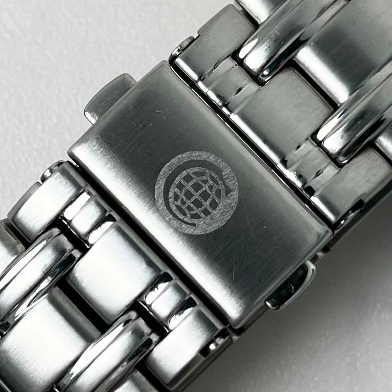 【稼働】 美品 CYMA 200-3 ダイバー 白文字盤 腕時計 シルバー