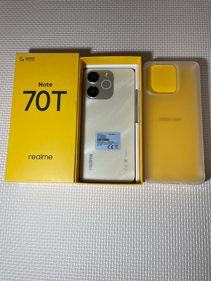 【美品】realme Note 70T 本体　4GB＋64GB ゴールド