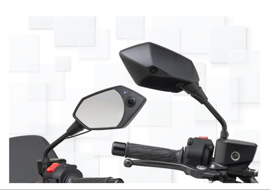 バイク用 ドラレコ D-ride ディーライド ミラー一体型