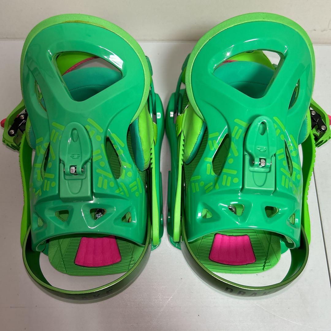 DRAKE JADE GREEN FLUO スノーボードバインディング メンズS