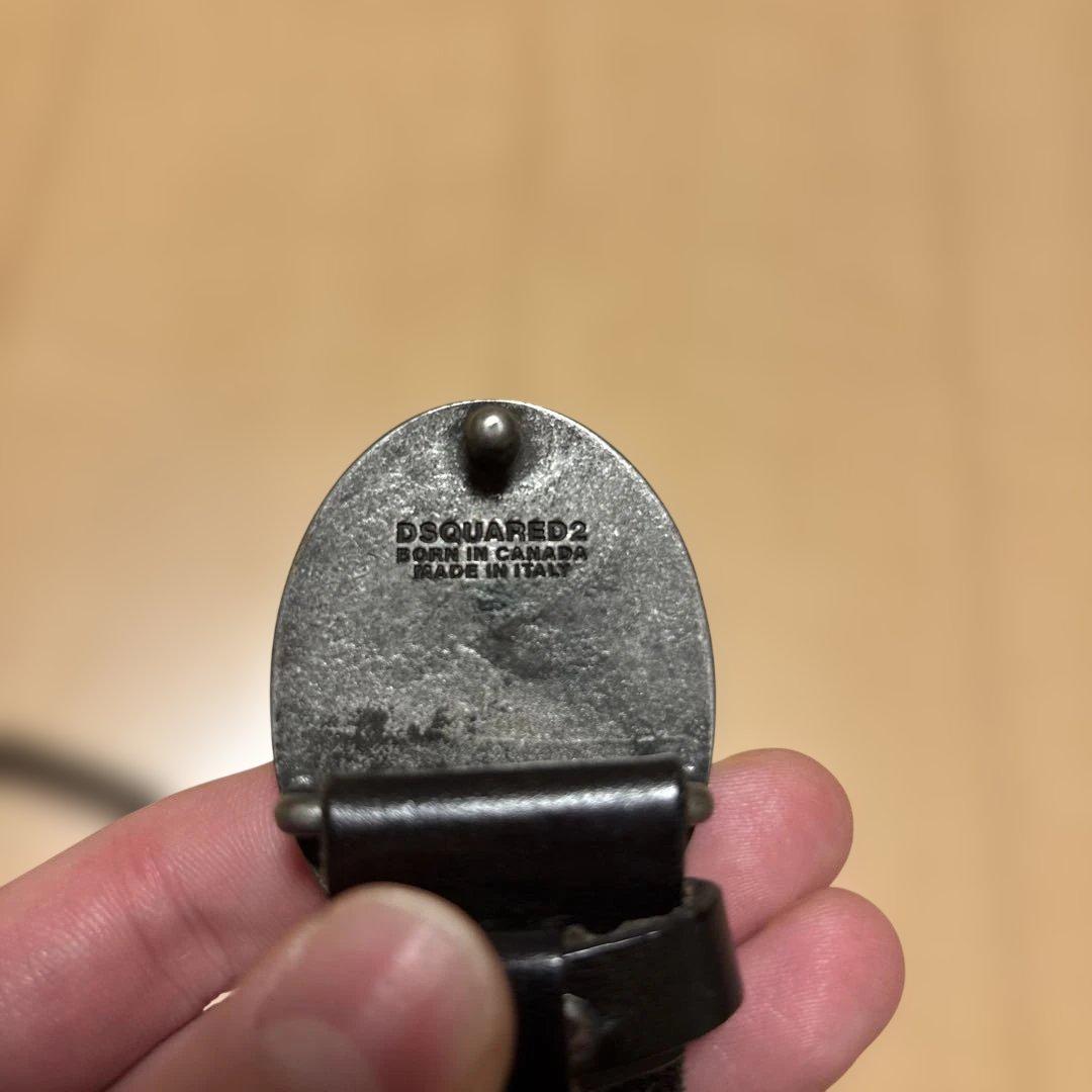 DSQUARED2 ヴィンテージ加工ベルト 長さ110cm