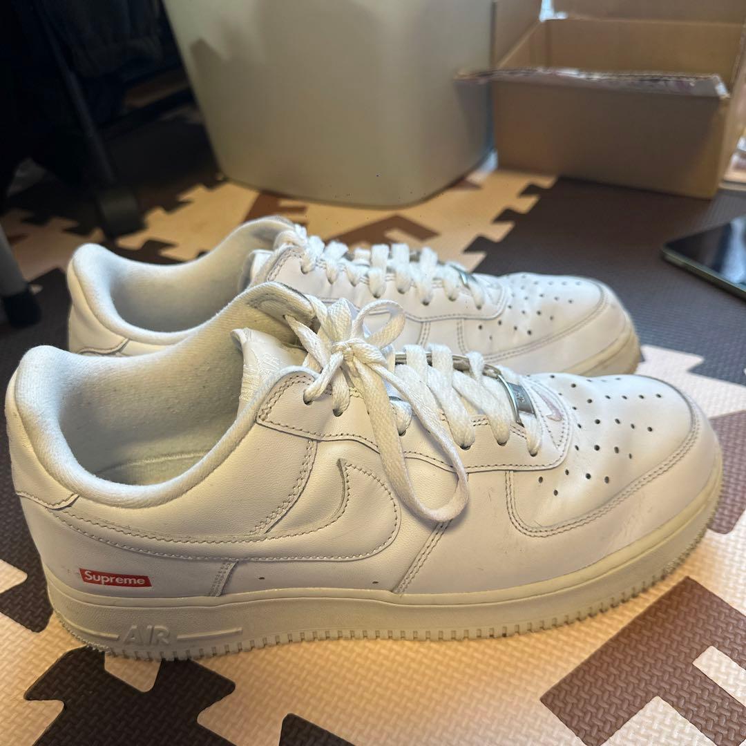 Nike Air Force 1 × Supreme ホワイト 27.5cm