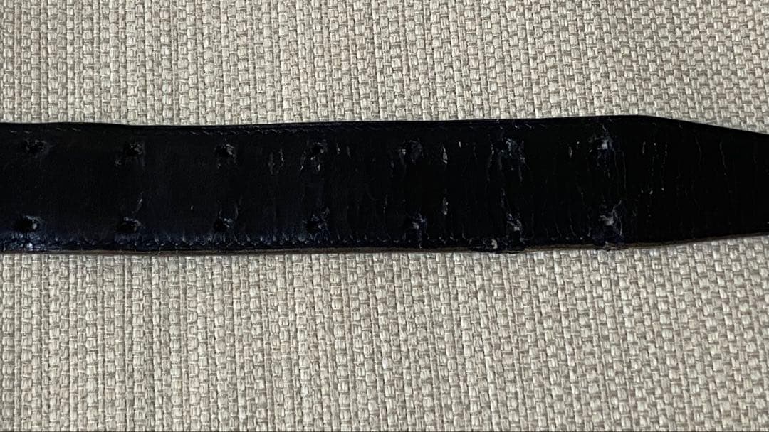 HERMES ブラック レザーベルト