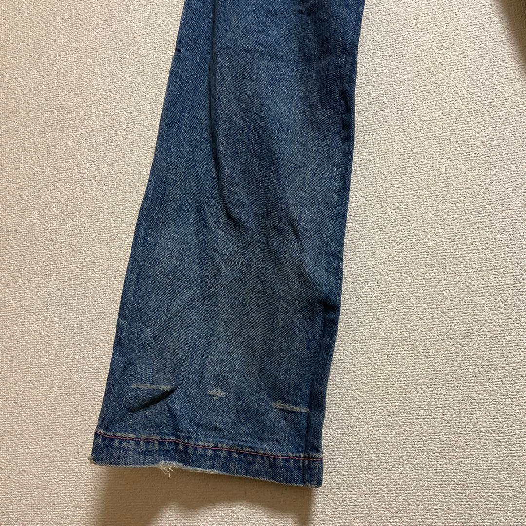 Hysteric Glamour フレアデニム　スタッズ付き　ダメージデニム