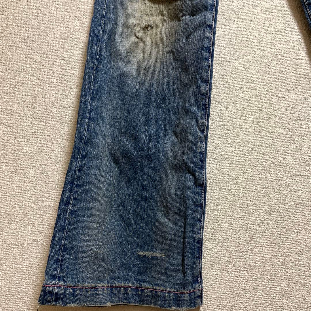 Hysteric Glamour フレアデニム　スタッズ付き　ダメージデニム