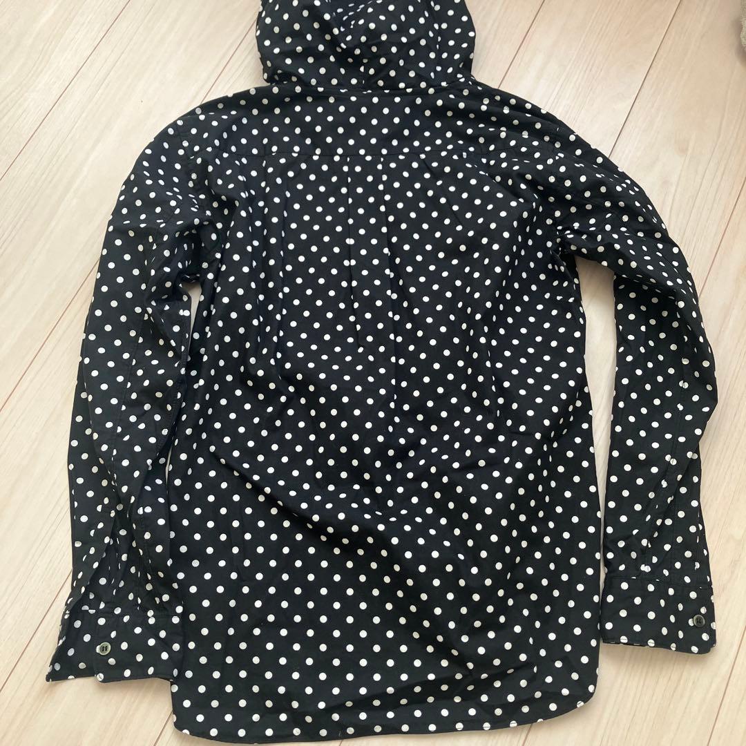 BLACK COMME des GARÇONS ドット　シャツ ブラウス　フード