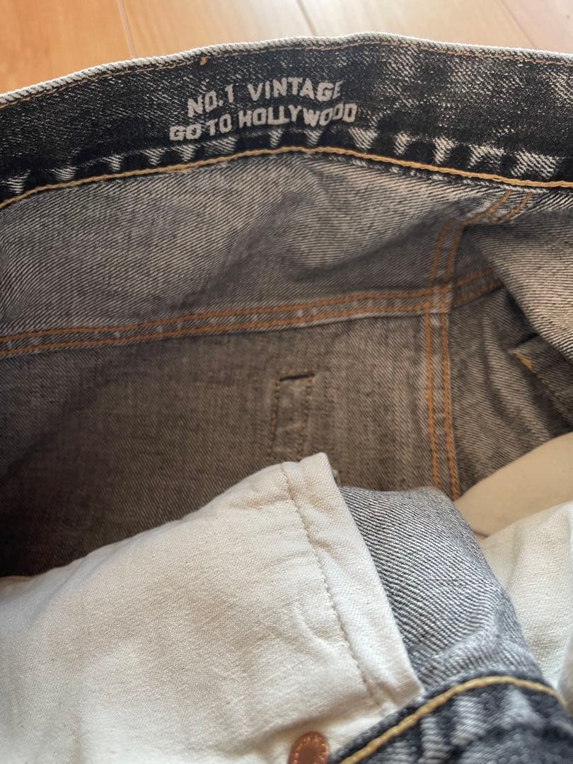 gotohollywood g2h GTH ヘンケイデニムパンツ ブラック 01