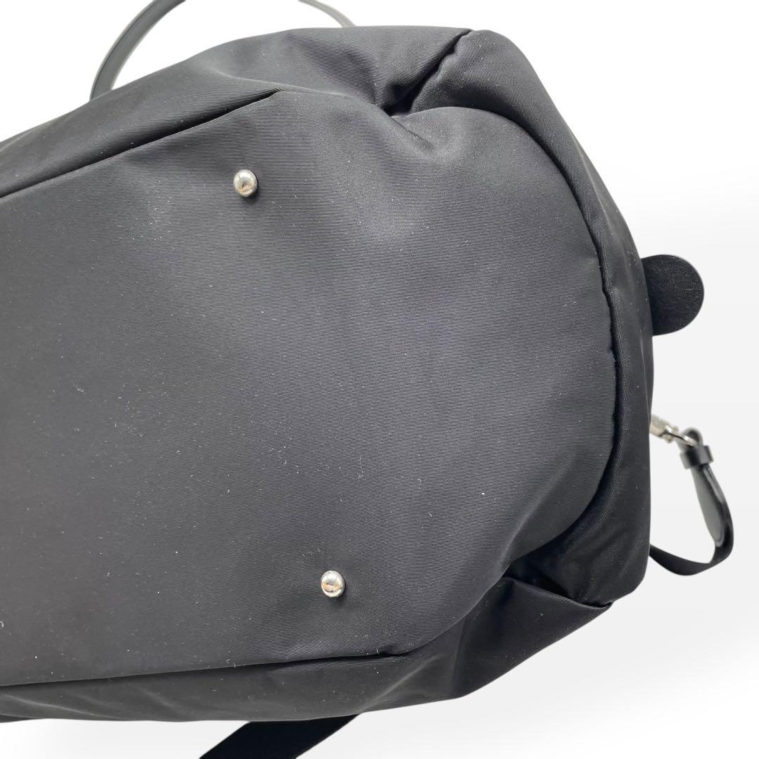 極美品　agnes b. VOYAGE　2way ボストンバッグ　ショルダー　黒