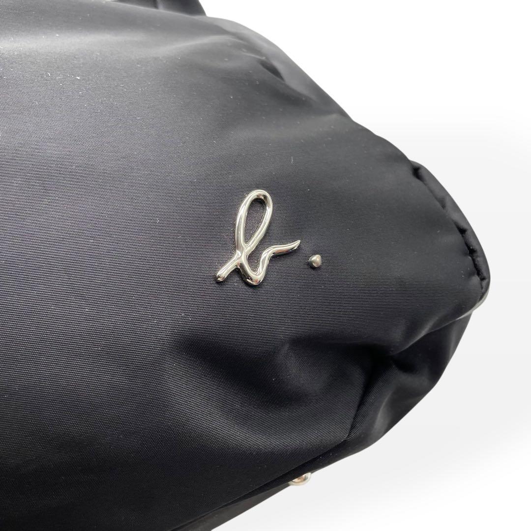 極美品　agnes b. VOYAGE　2way ボストンバッグ　ショルダー　黒