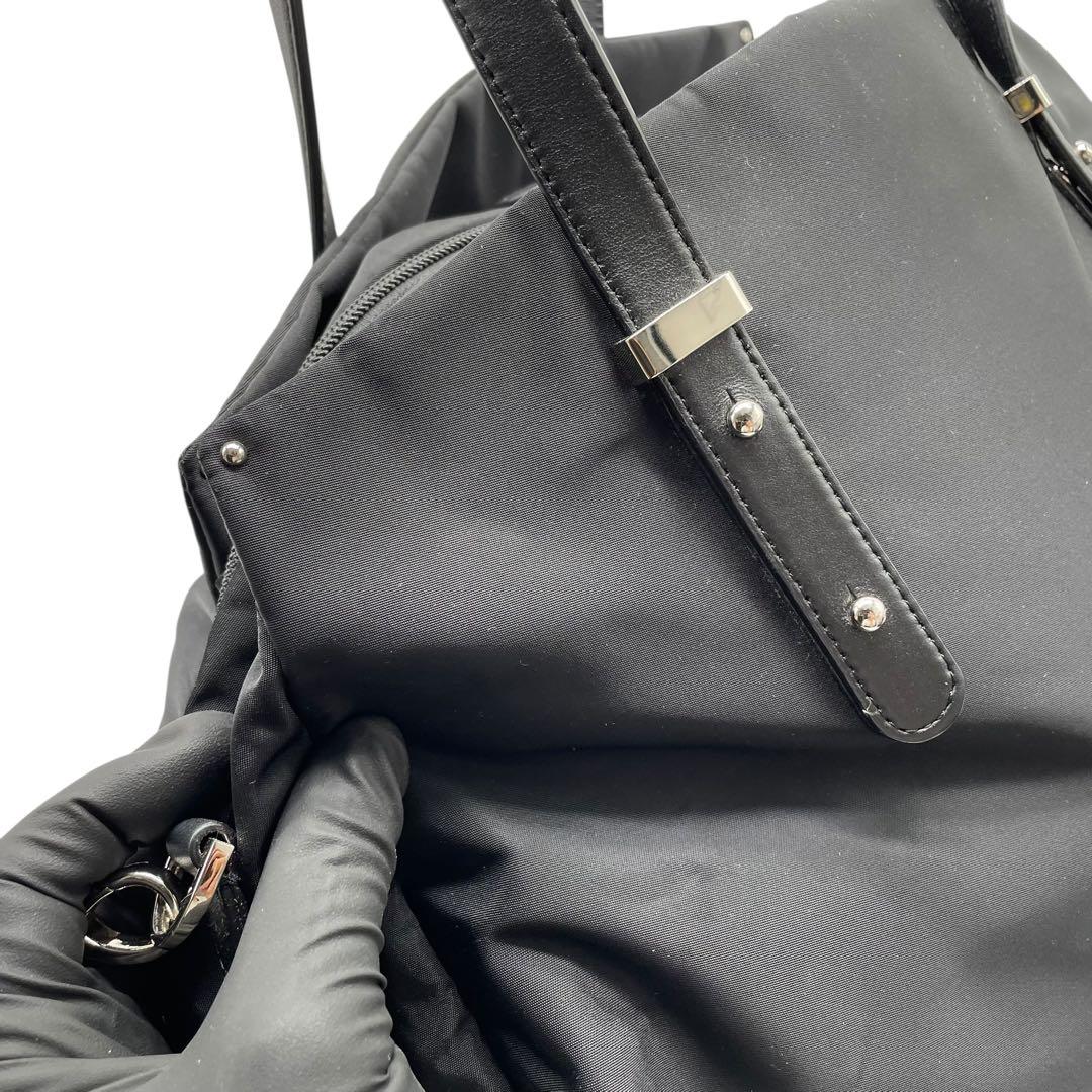 極美品　agnes b. VOYAGE　2way ボストンバッグ　ショルダー　黒