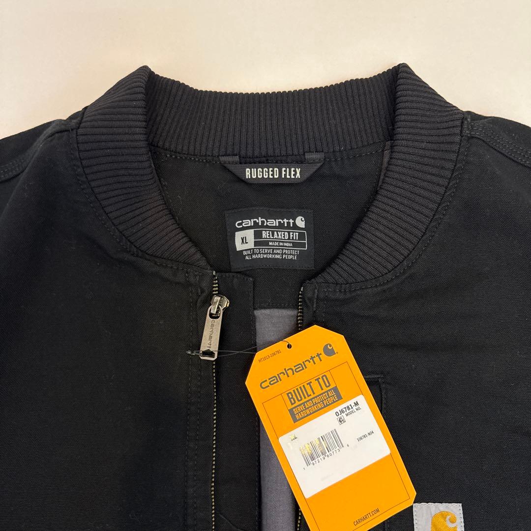 新品 Carhartt Rugged Fitボンバージャケット ブラックXL