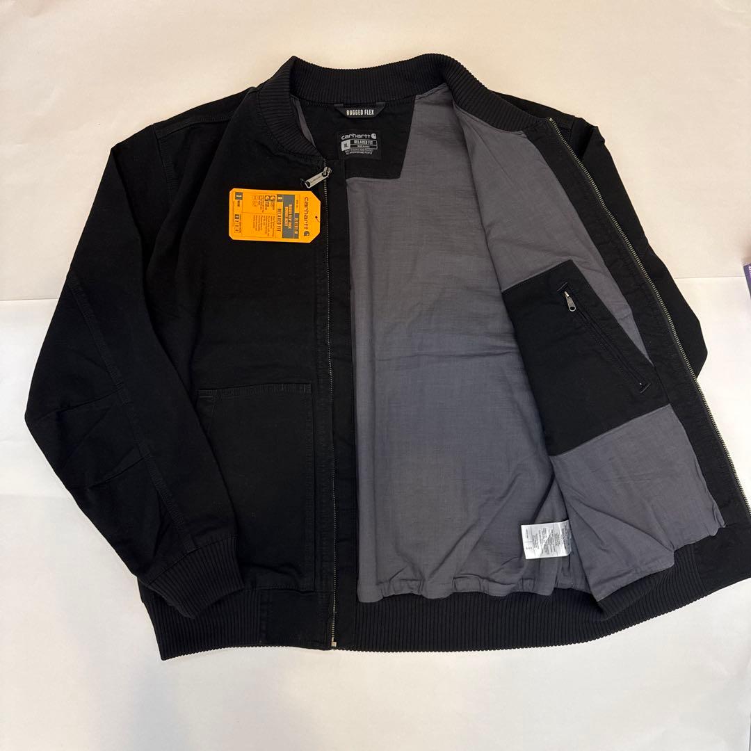 新品 Carhartt Rugged Fitボンバージャケット ブラックXL