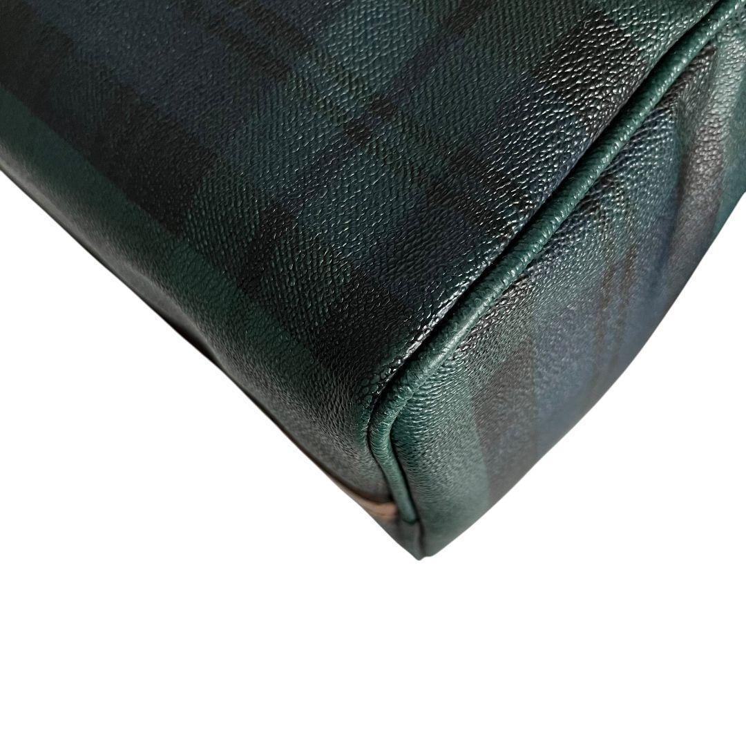 美品　POLO　ポロラルフローレン　ボストンバッグ　チェック レザー 7