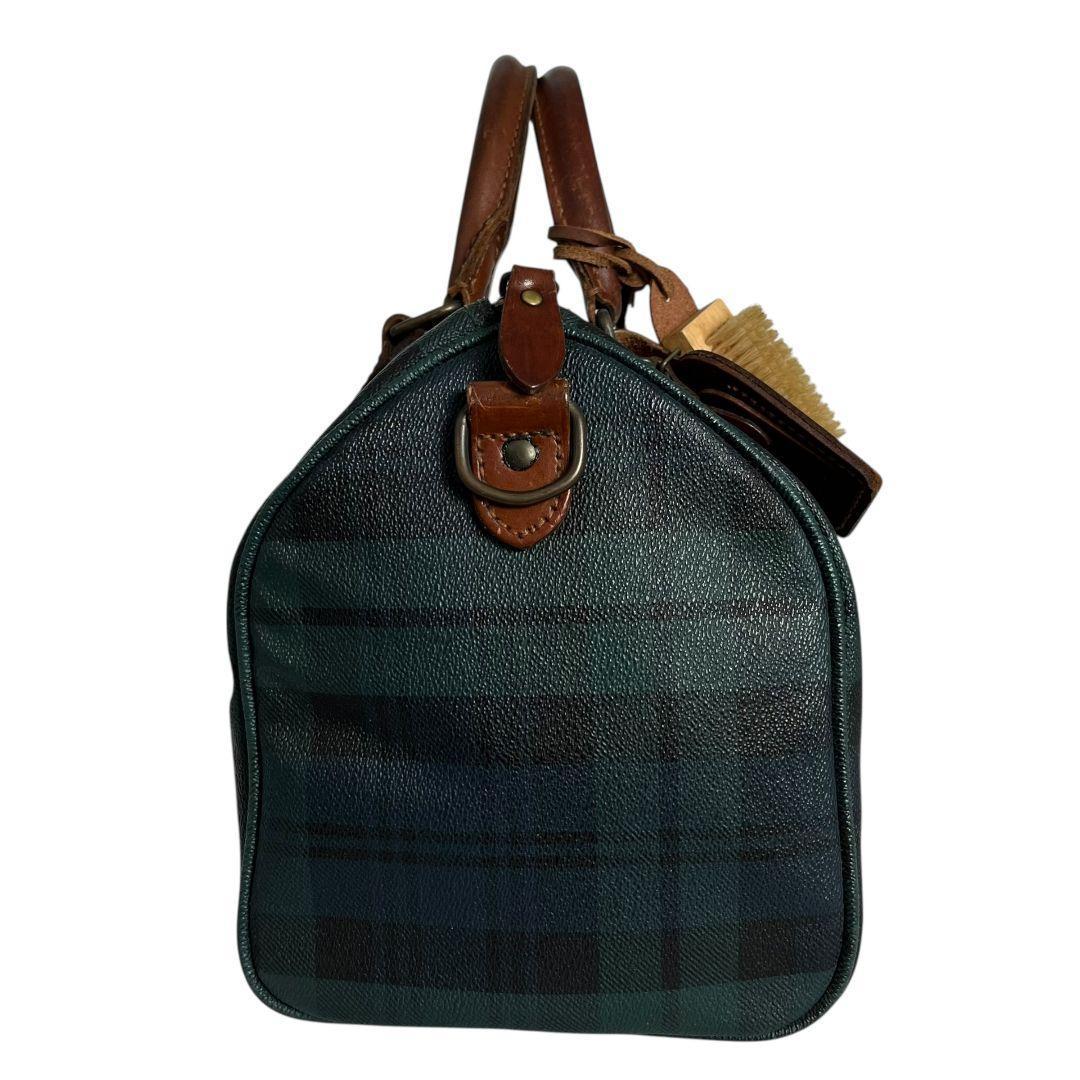 美品　POLO　ポロラルフローレン　ボストンバッグ　チェック レザー 7