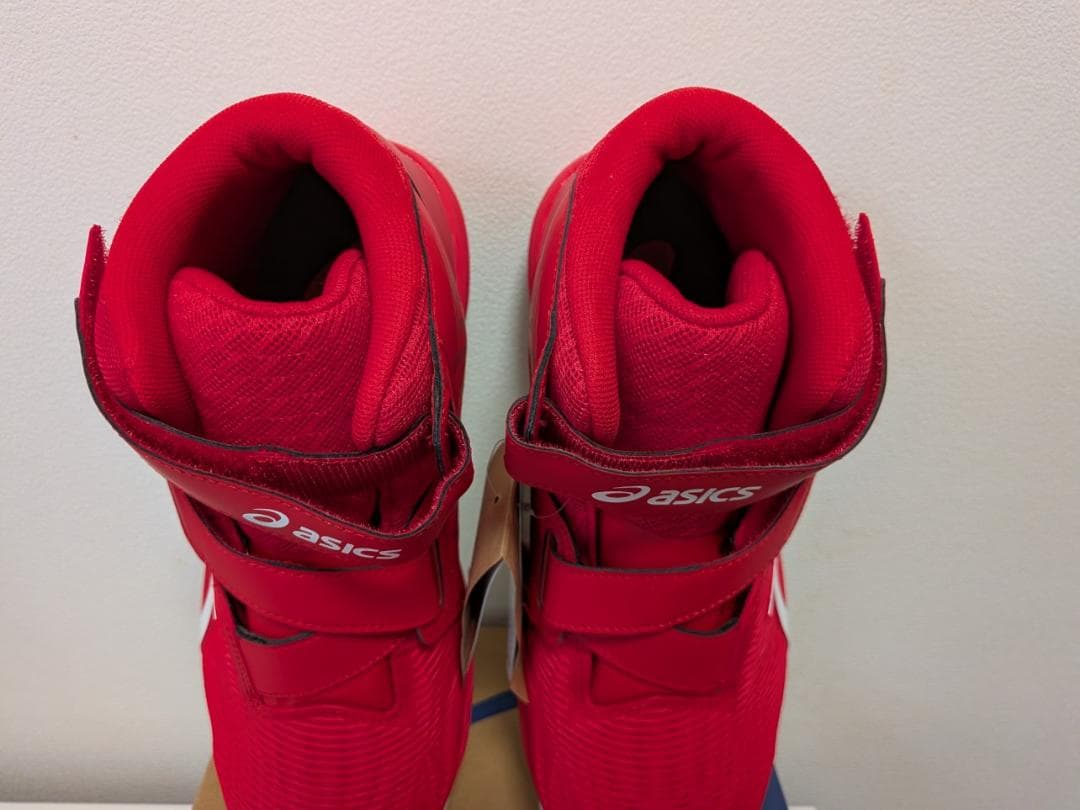 asics 赤 ハイカット安全靴 26cm