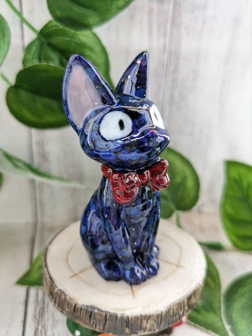 【ゼロ】ミニサイズ！ラピスラズリの蝶ネクタイねこちゃん形オルゴ☆他８点