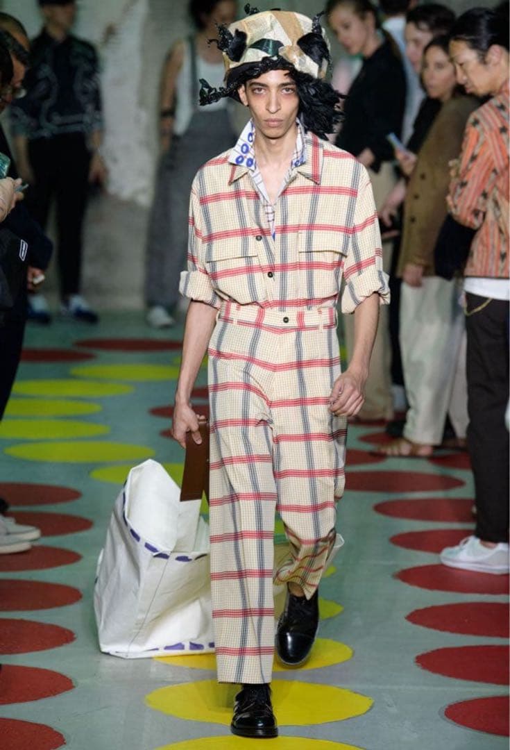 MARNI チェック柄長袖シャツ