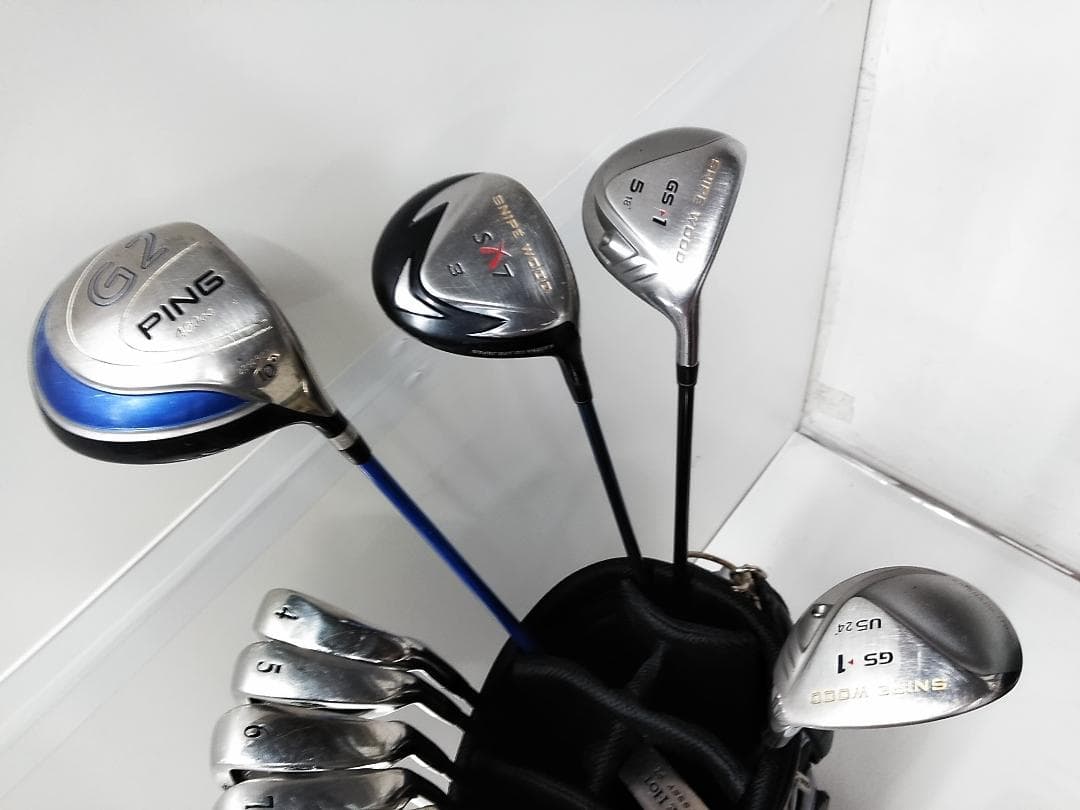 初心者おススメ！ メンズゴルフクラブ13本セット キャディバッグ付き□