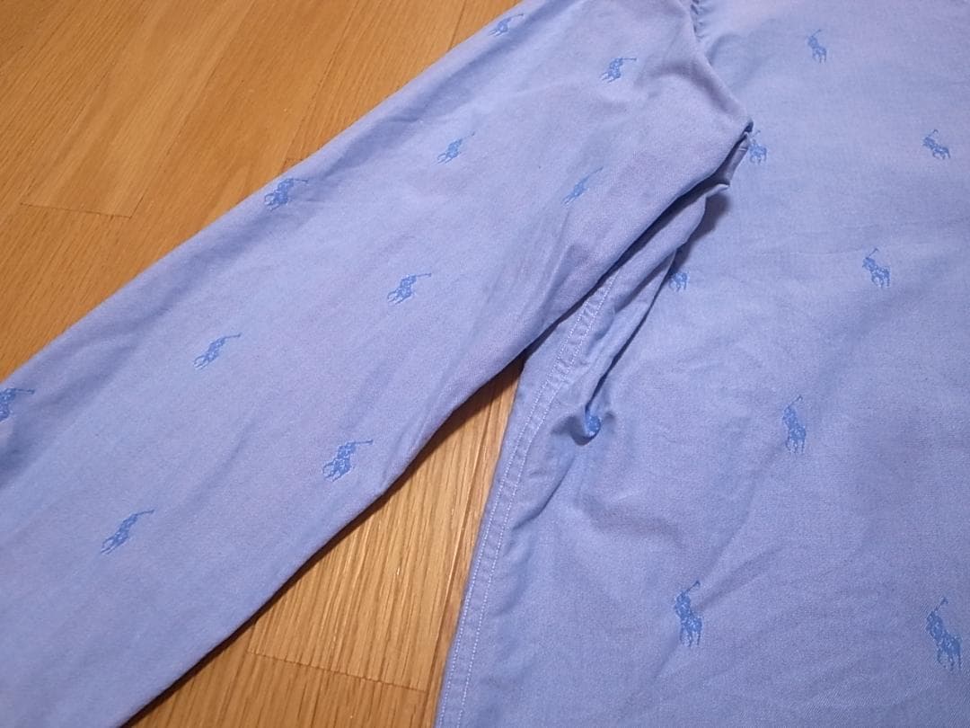 POLOポロラルフローレン総柄マルチポニーPONY 刺繍ボタンダウンシャツ XL