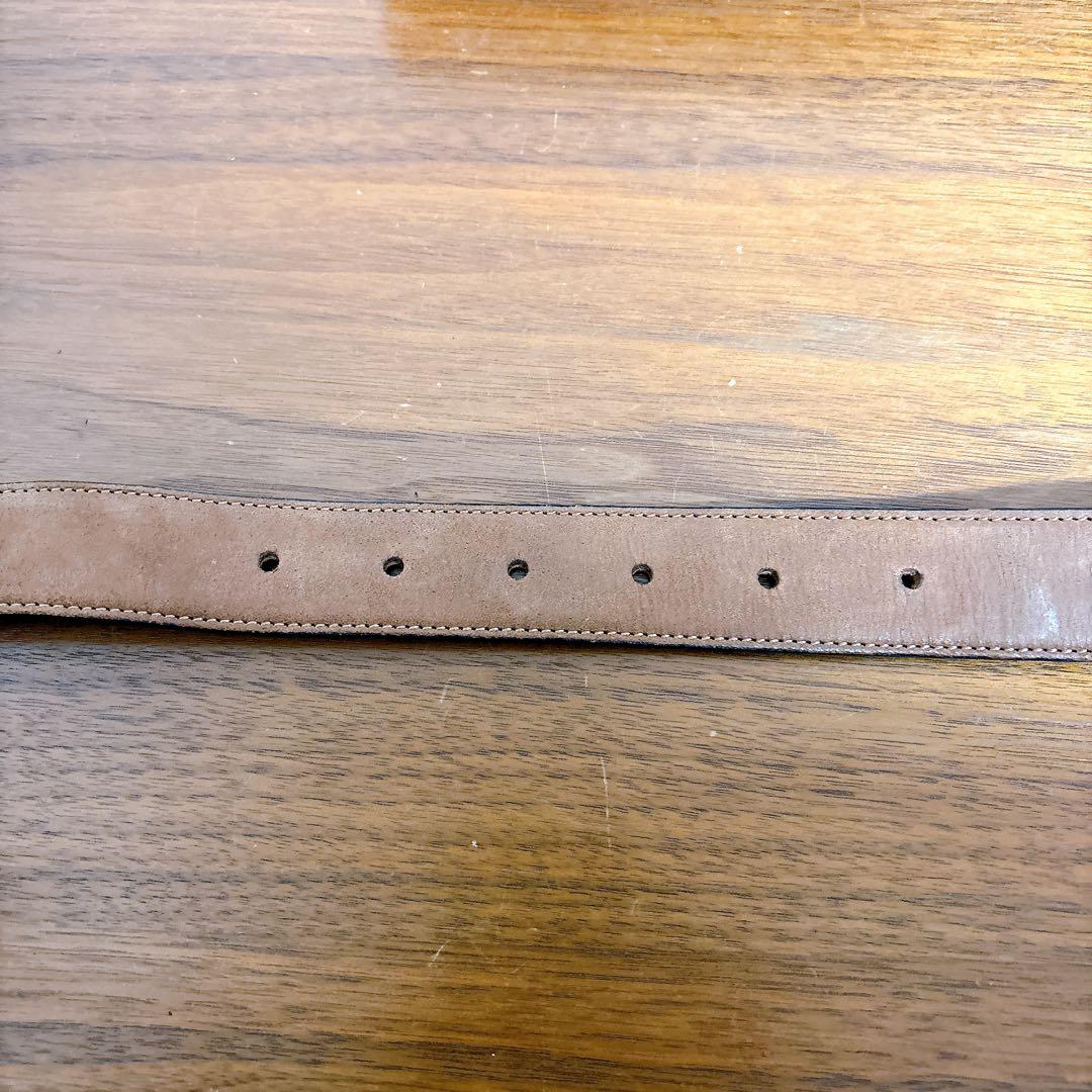 CELINE セリーヌ レザーベルト ブラウン ゴールドバックル ビジネス