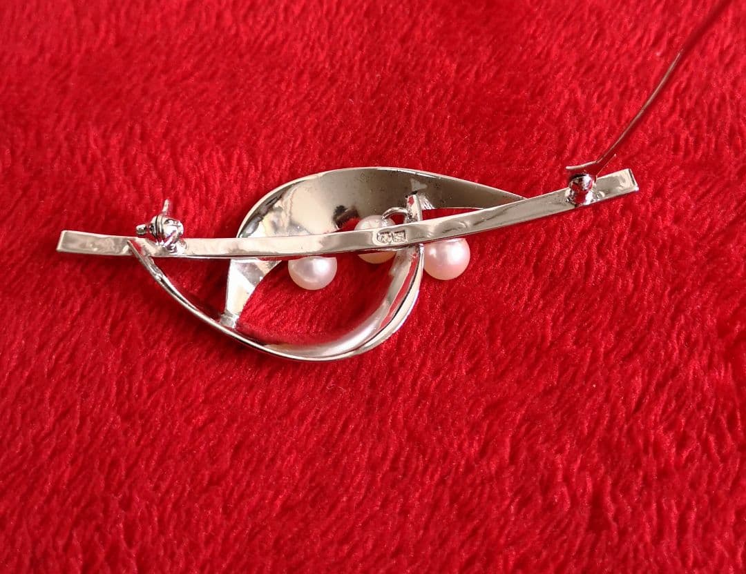 MIKIMOTO ブローチ 美品 アコヤ真珠 5mm シルバー製