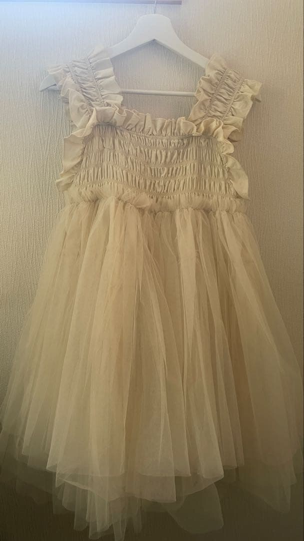 美品　PERNA チュールギャザーキャミソール　ペルナ