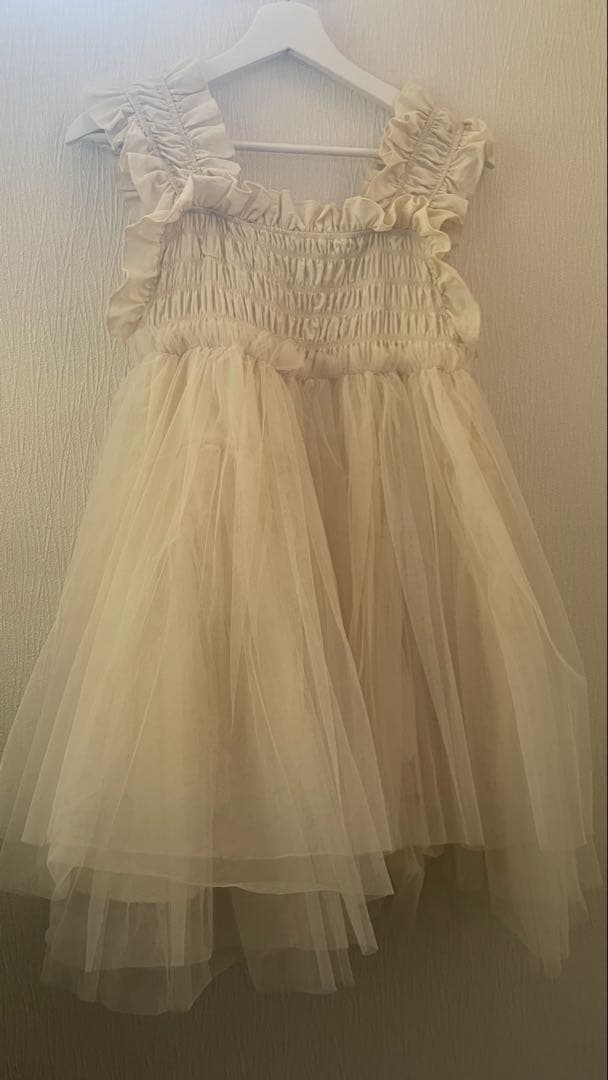 美品　PERNA チュールギャザーキャミソール　ペルナ