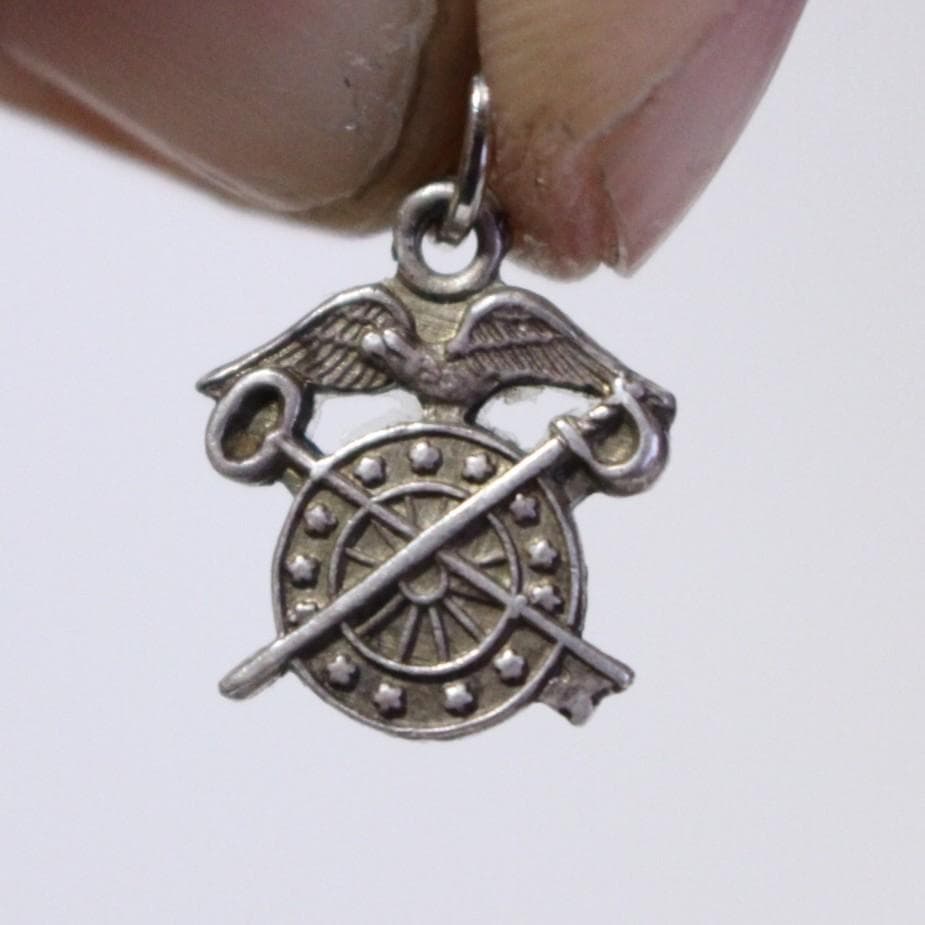 40s　スウィートハートジュエリー　WW2　シルバー　米軍　輸送部隊　古着に