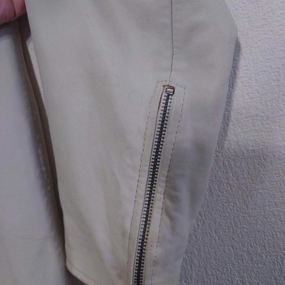 VERSACECOLLECTIONライダースジャケット白