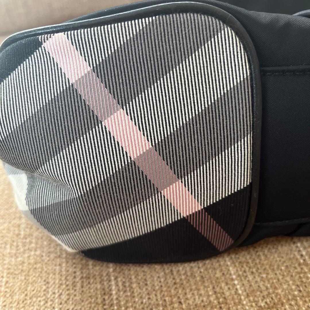 バーバリーブルーレーベル　ボストンバッグ　ブラック