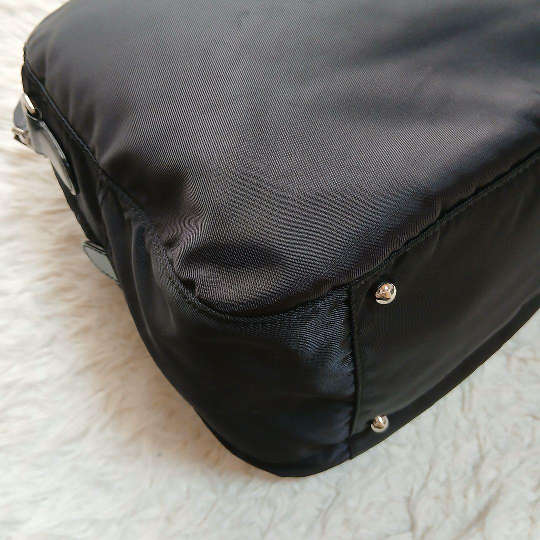 【美品】【agnes b.】2WAY ボストン　ショルダーバッグ　ブラック