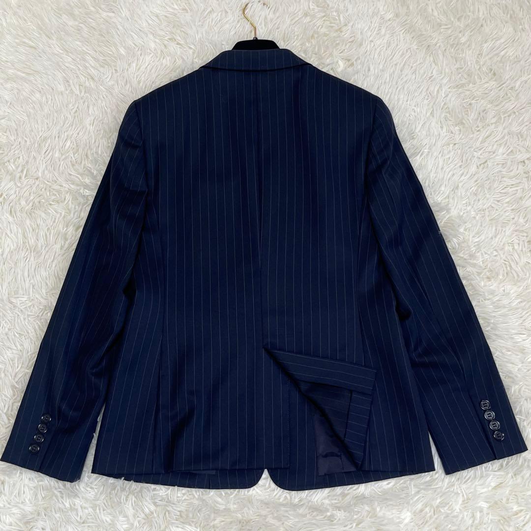 美品　ブルックスブラザーズ　パンツスーツ L 背抜き　ストライプ　1B ビジネス