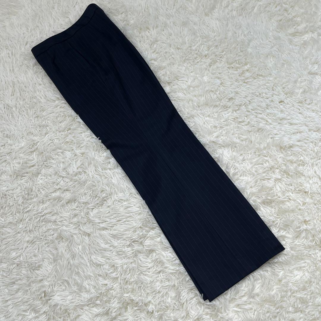 美品　ブルックスブラザーズ　パンツスーツ L 背抜き　ストライプ　1B ビジネス