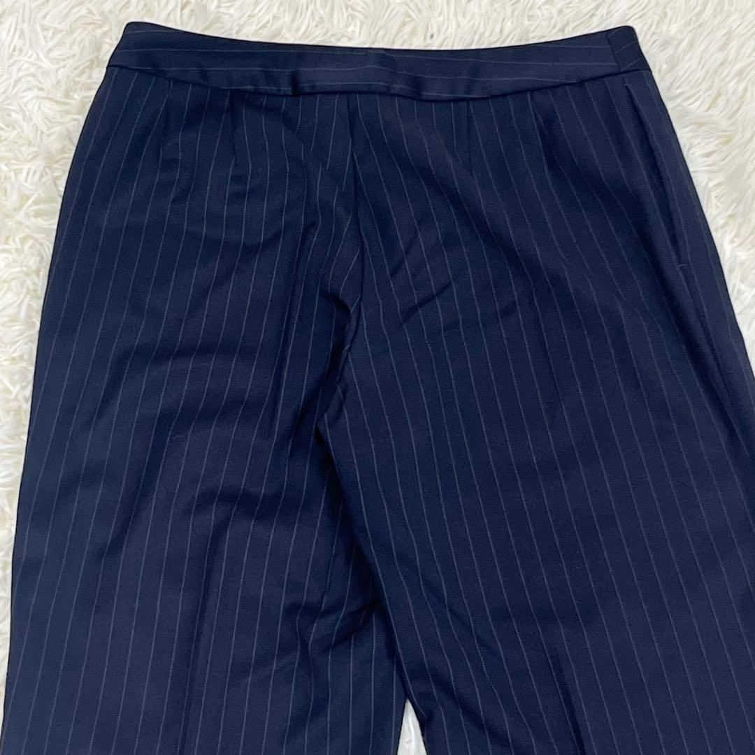 美品　ブルックスブラザーズ　パンツスーツ L 背抜き　ストライプ　1B ビジネス