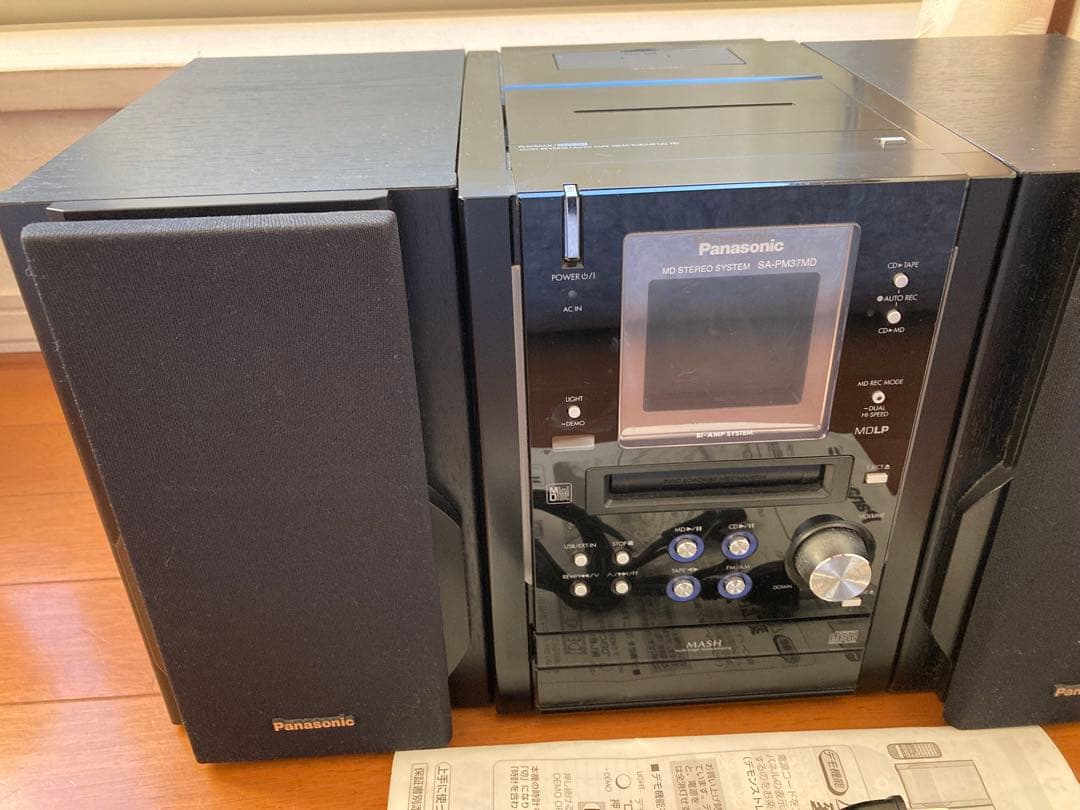 Panasonic SC-PM37MD MDステレオ　ブラック