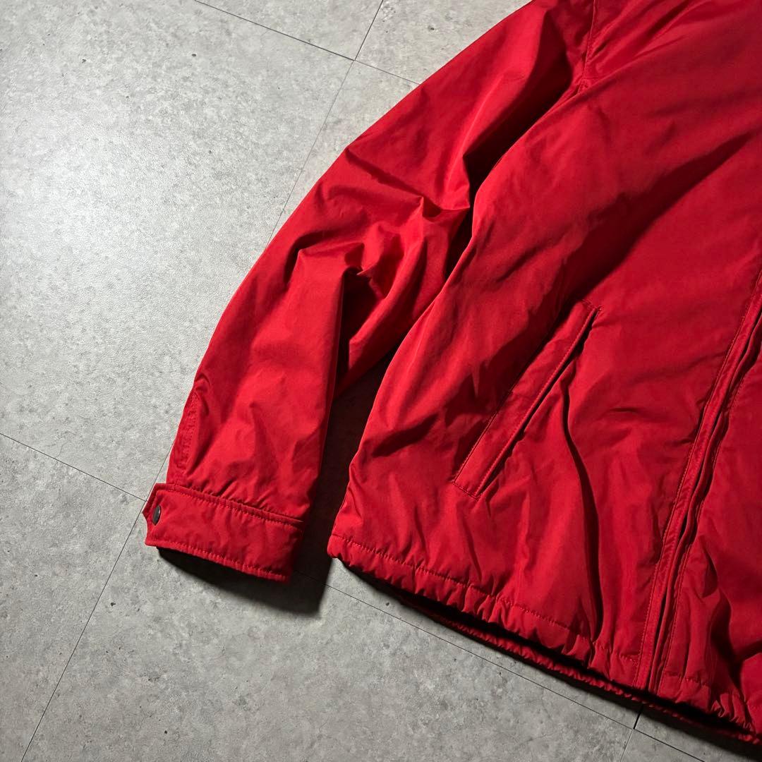 00s POLOラルフローレン中綿ウォームアップジャケットドローコード短丈赤