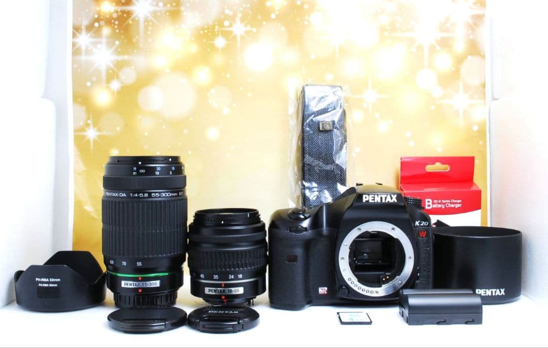 希少　PENTAX K20D-W 未発売モデル　ダブルレンズ⚡️初心者　警察用機