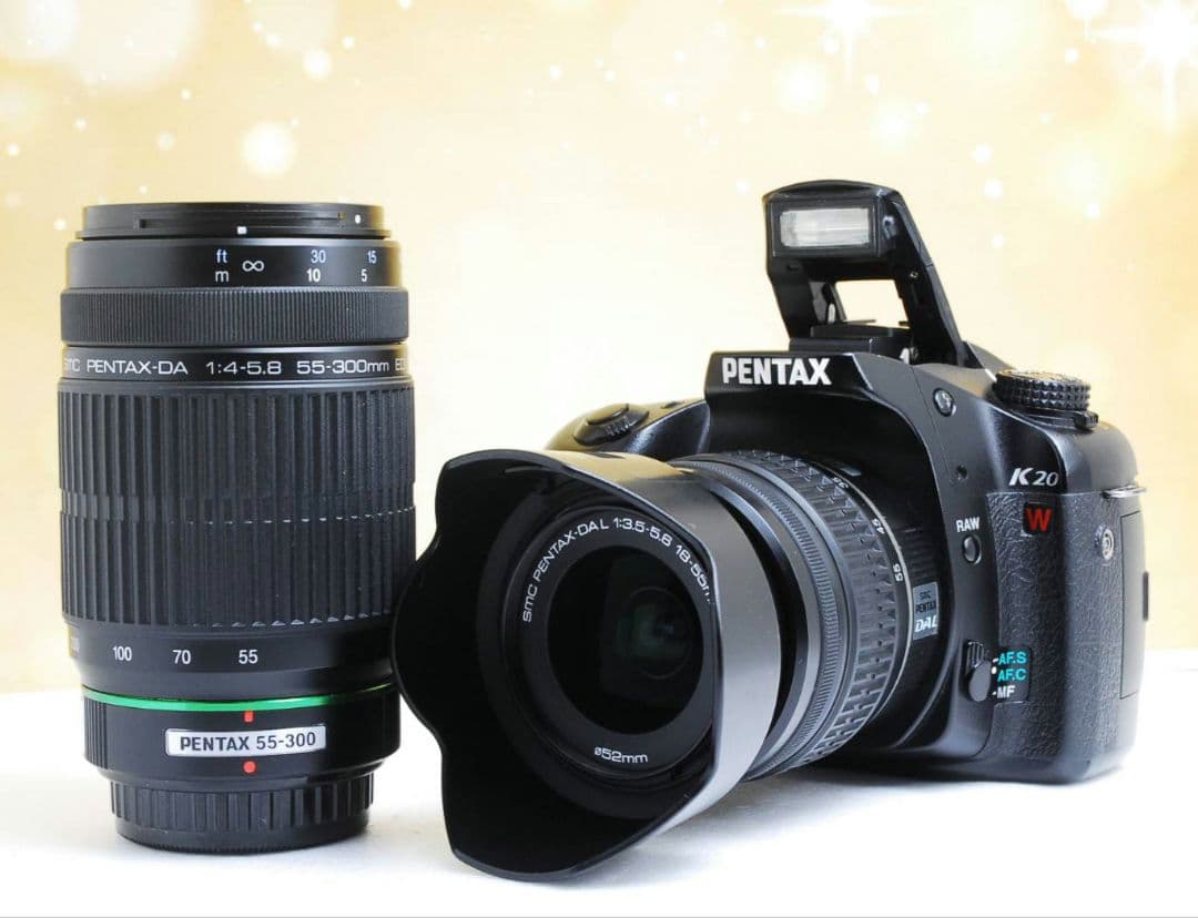 希少　PENTAX K20D-W 未発売モデル　ダブルレンズ⚡️初心者　警察用機