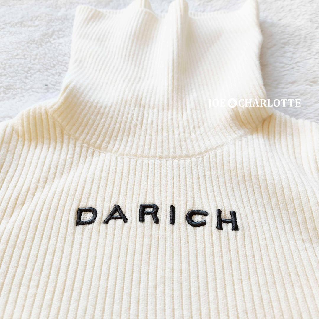 ダーリッチ darich スムースファーリブニットトップス アイボリー IVO