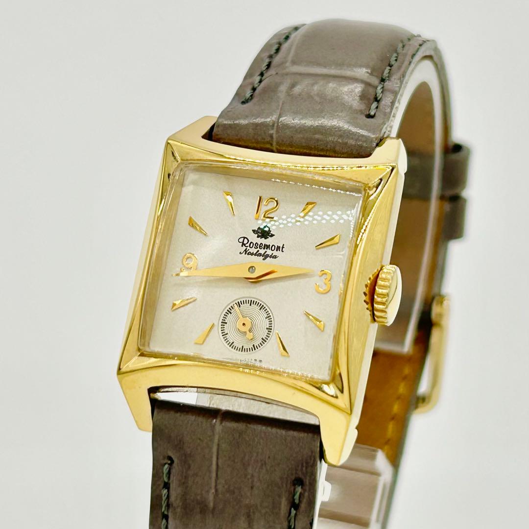 Rosemont ロゼモン スモセコ スクエア N-007 クォーツ 腕時計