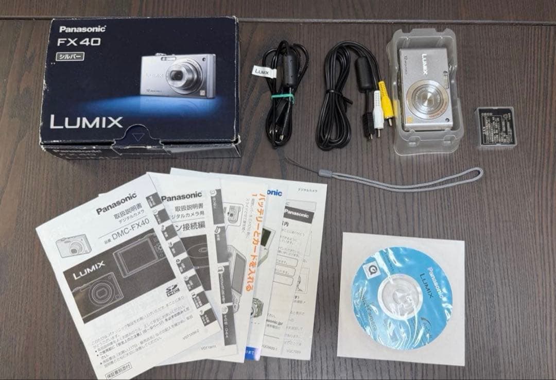 美品★Panasonic LUMIX DMC-FX40 シルバー　動作確認済